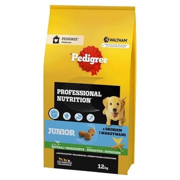 PEDIGREE Professional Nutrition Junior su paukštiena ir daržovėmis - sausas pašaras šunims - 12kg