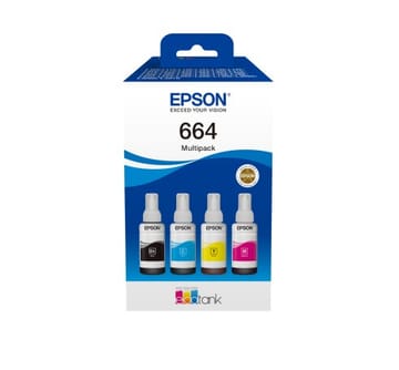 Epson C13T66464A rašalo kasetė 4 vnt Derantis Juoda, Žydras, Rausvai raudona, Geltona