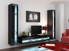 Cama VIGO NEW3 CZ/CZ svetainės sekcija Spinta daiktams ir garso / vaizdo technikai laikyti