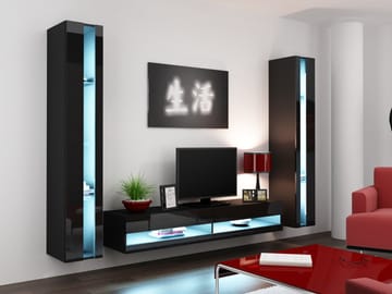 Cama VIGO NEW3 CZ/CZ svetainės sekcija Spinta daiktams ir garso / vaizdo technikai laikyti