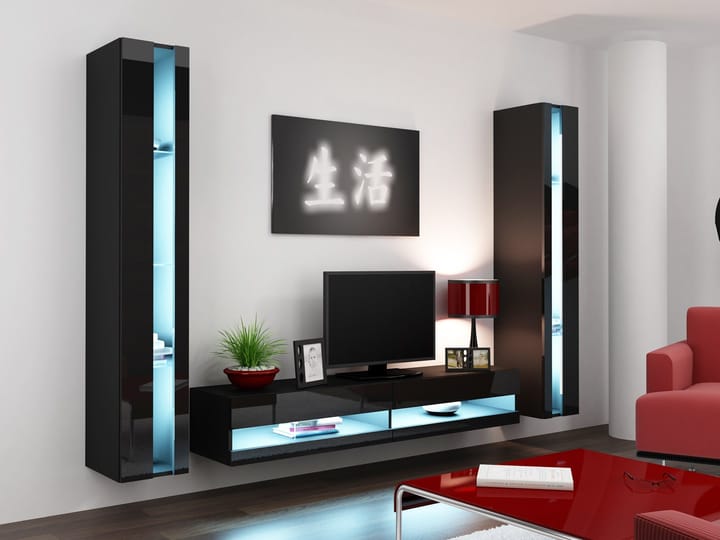 Cama VIGO NEW3 CZ/CZ svetainės sekcija Spinta daiktams ir garso / vaizdo technikai laikyti