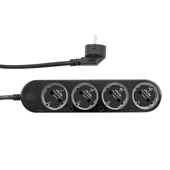Išmanioji maitinimo juosta „Shelly Power Strip 4 Gen4 Black“