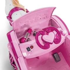 Huffy Elektrinė Disney Princess karieta su arkliu 6 V rožinė 2