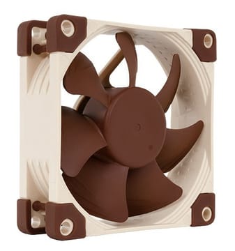 Noctua NF-A8 ULN Kompiuterio aušinimo sistema Kompiuterio korpusui Ventiliatorius 8 cm Rusvai gelsvas, Ruda
