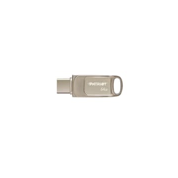 Patriot Memory Tab T560 64GB USB atmintukas Dual USB 120MB/s (PS64GT560DS5D) Sidabras