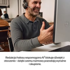 HP Poly Mission 825 Stereo USB Wired Headset 2