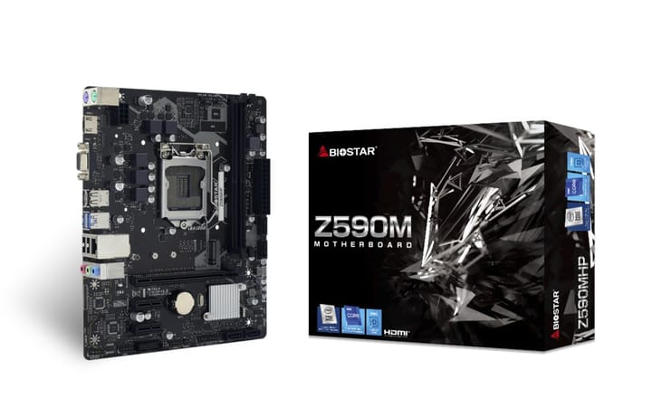 Biostar Z590 VALKYRIE Intel Z590 LGA 1200 (Socket H5) „micro ATX“