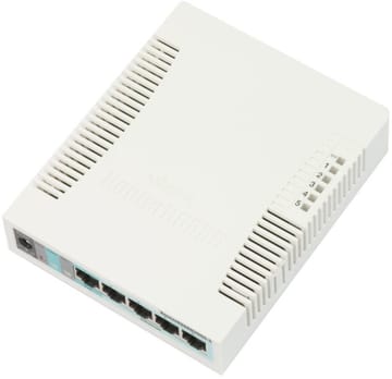 Mikrotik RB260GS Gigabit Ethernet (10/100/1000) Maitinimas per Eternetą (PoE) Balta