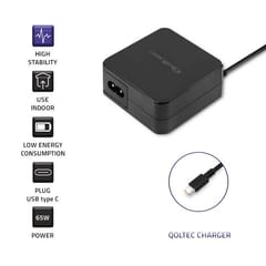 Qoltec 51027 Įkroviklis | 65W | 5-20,3V | 2-3,25A | USB tipas C | PD 3