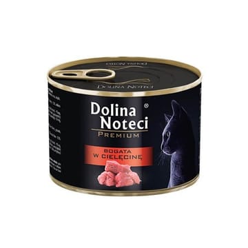 Dolina Noteci Premium kuriame gausu veršienos - drėgnas kačių maistas - 185g
