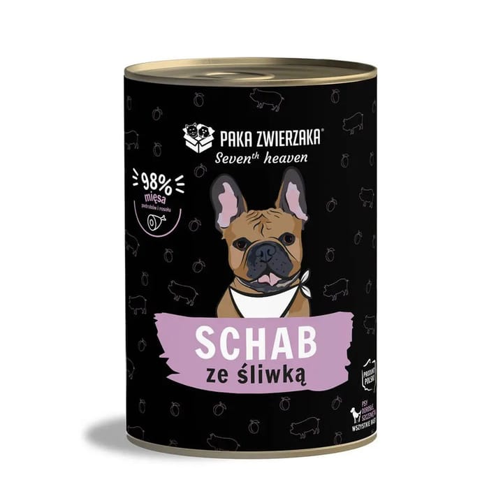 PAKA ZWIERZAKA Seventh Heaven Pork with plum - drėgnas ėdalas šunims - 400g