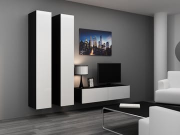 Cama VIGO 9 CZ/BI svetainės sekcija Spinta daiktams ir garso / vaizdo technikai laikyti