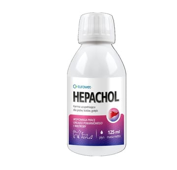 EUROWET Hepachol - papildai šunims ir katėms - 125ml