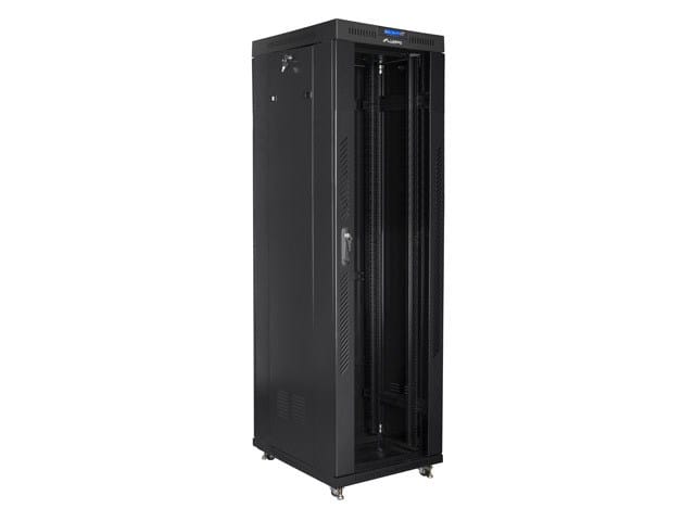 LANBERG PASTATOMA 19" RACK SPINTA 42U 600 × 800 JUODA STIKLINĖS DURYS