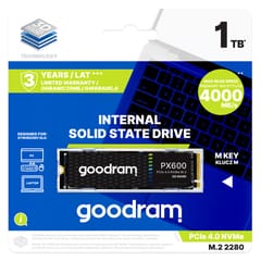 Goodram SSDPR-PX600-500-80 SSD diskas 500 GB M.2 PCI Express 4.0 NVMe 3D NAND 3