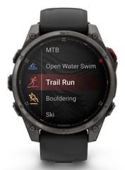 Garmin fēnix 8 Pro 3,56 cm (1.4") AMOLED 47 mm Skaitmeninis 454 x 454 pikseliai Lietimui jautrus ekranas Pilka „Wi-Fi“ GPS (palydovinis) 4