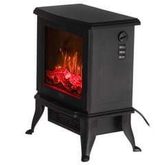Elektrinis židinys ADLER AD 7754 2 kaitinimo lygiai: 1000 W / 1800 W | 3D liepsnos efektas | Termostatas Juoda 3