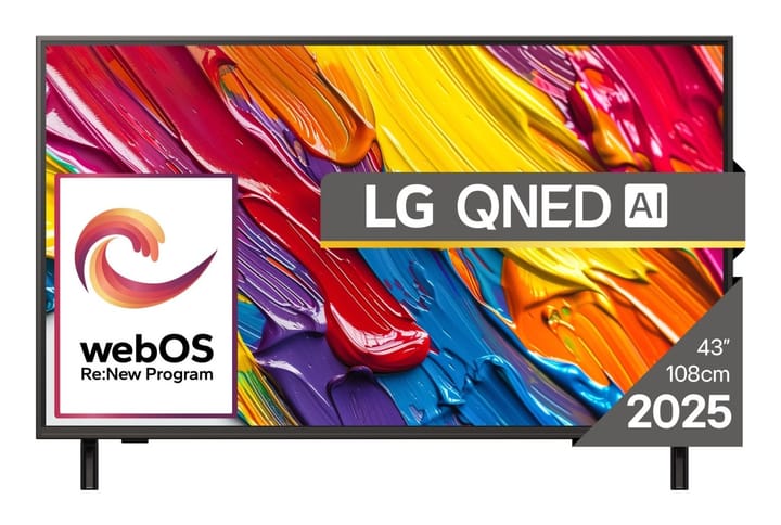 LG 43QNED84A3C televizorius 109,2 cm (43") 4K Ultra HD Smart TV „Wi-Fi“ Juoda
