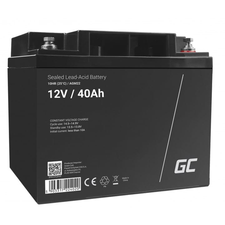 Green Cell AGM22 UPS akumuliatorius Rūgštinis akumuliatorius (VRLA) 12 V 40 Ah