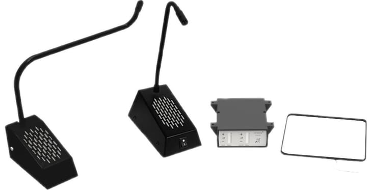 Contacta STS-K035-B-RH Intercom išlenkta dešiniojo mikrofono sistema, laisvai pastatoma