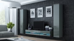 Cama VIGO NEW4 SZ/SZ svetainės sekcija Spinta daiktams ir garso / vaizdo technikai laikyti