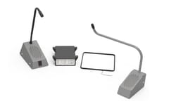 Contacta STS-K035-G-LH Intercom išlenkta kairiojo mikrofono sistema, laisvai pastatoma 1