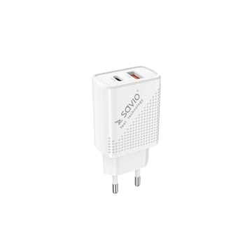 SAVIO LA-04 USB Type A & Type C Quick Charge Power Delivery 3.0 Vidaus