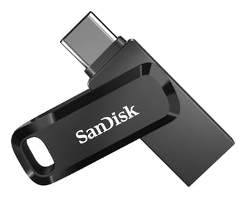 SanDisk Ultra Dual Drive Go USB atmintukas 512 GB USB Type-A / USB Type-C 3.2 Gen 1 (3.1 Gen 1) Juoda