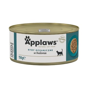 APPLAWS Ocean fish in broth - šlapias kačių maistas - 156g
