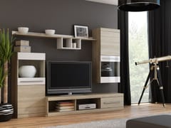 Cama NICK SON svetainės sekcija Spinta daiktams ir garso / vaizdo technikai laikyti 3