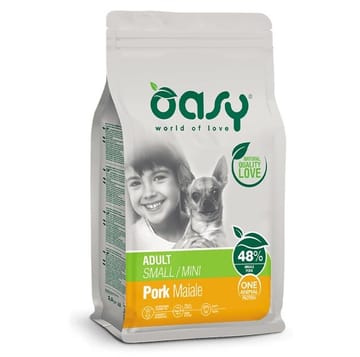 OASY One Animal Protein Adult Small/Mini Pork - sausas maistas šunims - 2,5kg