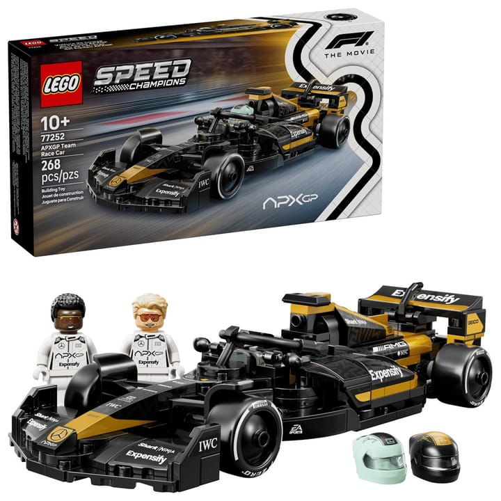 LEGO SPEED CHAMPIONS 77252 APXGP komandos lenktyninis automobilis iš filmo F1