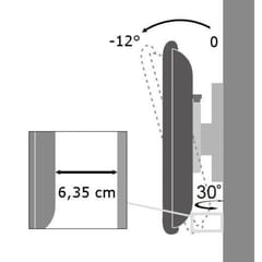 Techly ICA-LCD 2900B televizoriaus laikiklis 94 cm (37") Juoda 7