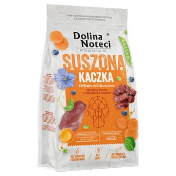 DOLINA NOTECI Premium Dried Duck - džiovintas maistas šunims - 9kg