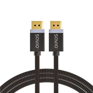 DisplayPort kabelis 2 m Juoda SAVIO CL-166