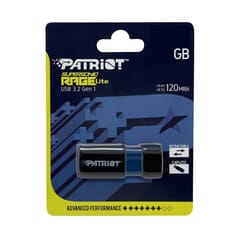 Patriot Memory Supersonic Rage Lite USB atmintukas 64 GB USB A tipo 3.2 Gen 1 (3.1 Gen 1) Juoda, Mėlyna 3