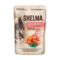 SHELMA with salmon and cod in sauce - šlapias kačių maistas - 4x85g 2