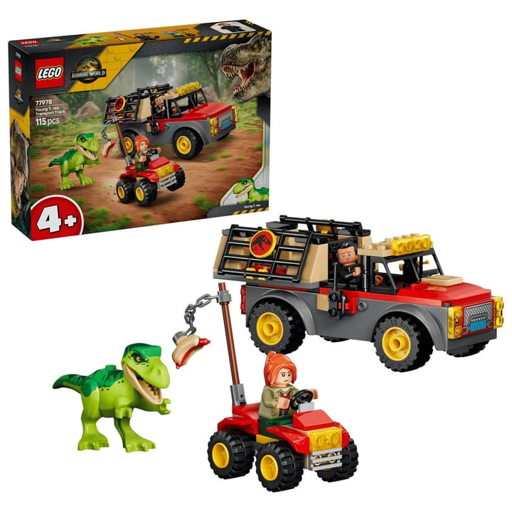 LEGO JURASSIC WORLD 77978 Jaunojo T. rex transportavimo sunkvežimis