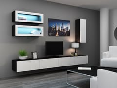 Cama VIGO 11 CZ/BI svetainės sekcija Spinta daiktams ir garso / vaizdo technikai laikyti 1