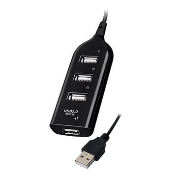 Vakoss TC-234UX sąsajos šakotuvas USB 2.0 Juoda