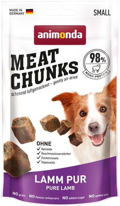 ANIMONDA Meat Chunks Lamb - skanėstas šuniui - 60g