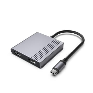 Gembird A-CM-COMBO3-04 sąsajos šakotuvas C tipo USB 5000 Mbit/ai Pilka