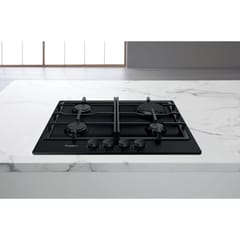 Whirlpool TGML 660 NB Įmontuoti 58 cm Dujinė 4 zone(s) 2