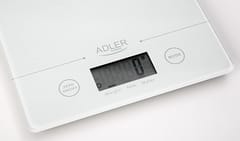 Adler AD 3138 w virtuvinės svarstyklės Elektroninės virtuvinės svarstyklės Balta Stalviršis Kvadratas 8