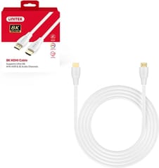 UNITEK HDMI 2.1 8K HDR kabelis, baltas, 1 m 1