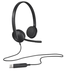 Logitech H340 USB Computer Headset Laisvų rankų įranga Vielinis Su lankeliu Biuras / skambučių centras USB A tipo Juoda 3