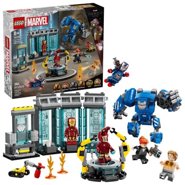 LEGO MARVEL 76315 Geležinio žmogaus laboratorija: Šarvų salė