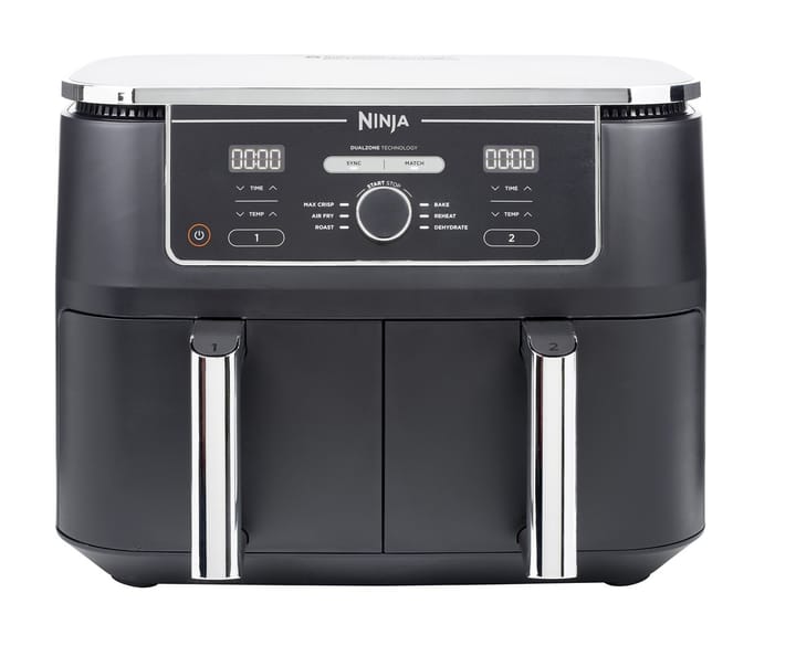 Ninja AF400EU gruzdintuvė Dvigubas 9,5 L Autonominės 2470 W Karšto oro gruzdintuvė Juoda