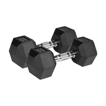 REBEL ACTIVE Guminiai ketaus hanteliai 2x10 kg