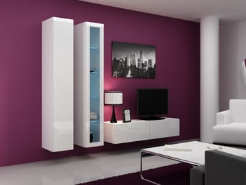 Cama VIGO 10 BI/BI svetainės sekcija Spinta daiktams ir garso / vaizdo technikai laikyti